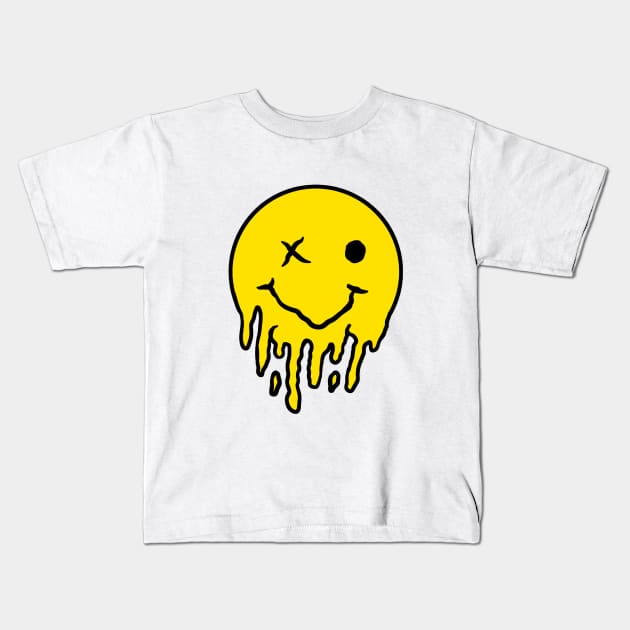 Fake smiley Kids T-Shirt by Cahya. Id